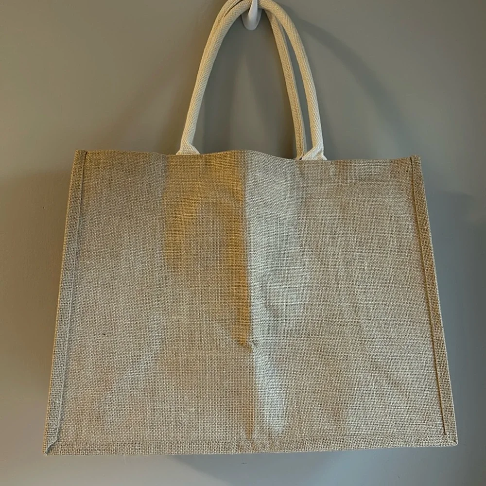 NWOT Jute Tote Bag